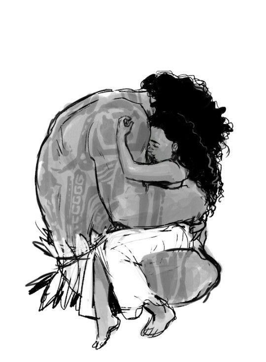 540x735 maui drawing bun for free download