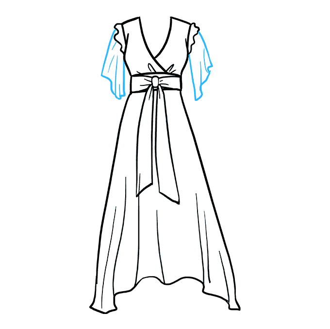 680x678 How To Draw A Dress