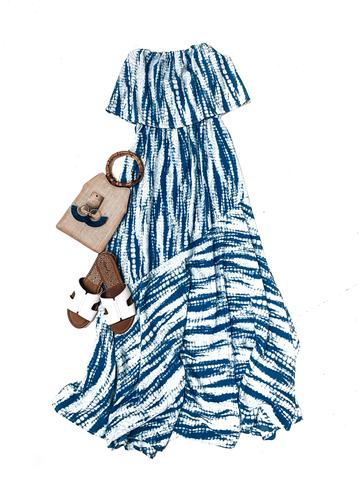 360x480 One With The Sea Maxi Dress Runway Seven