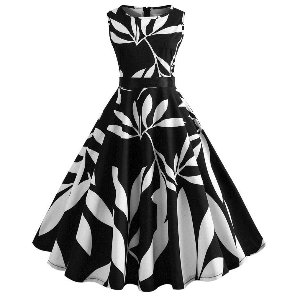 1000x1000 Women Vintage Printing Bodycon Sleeveless Casual Evening Party