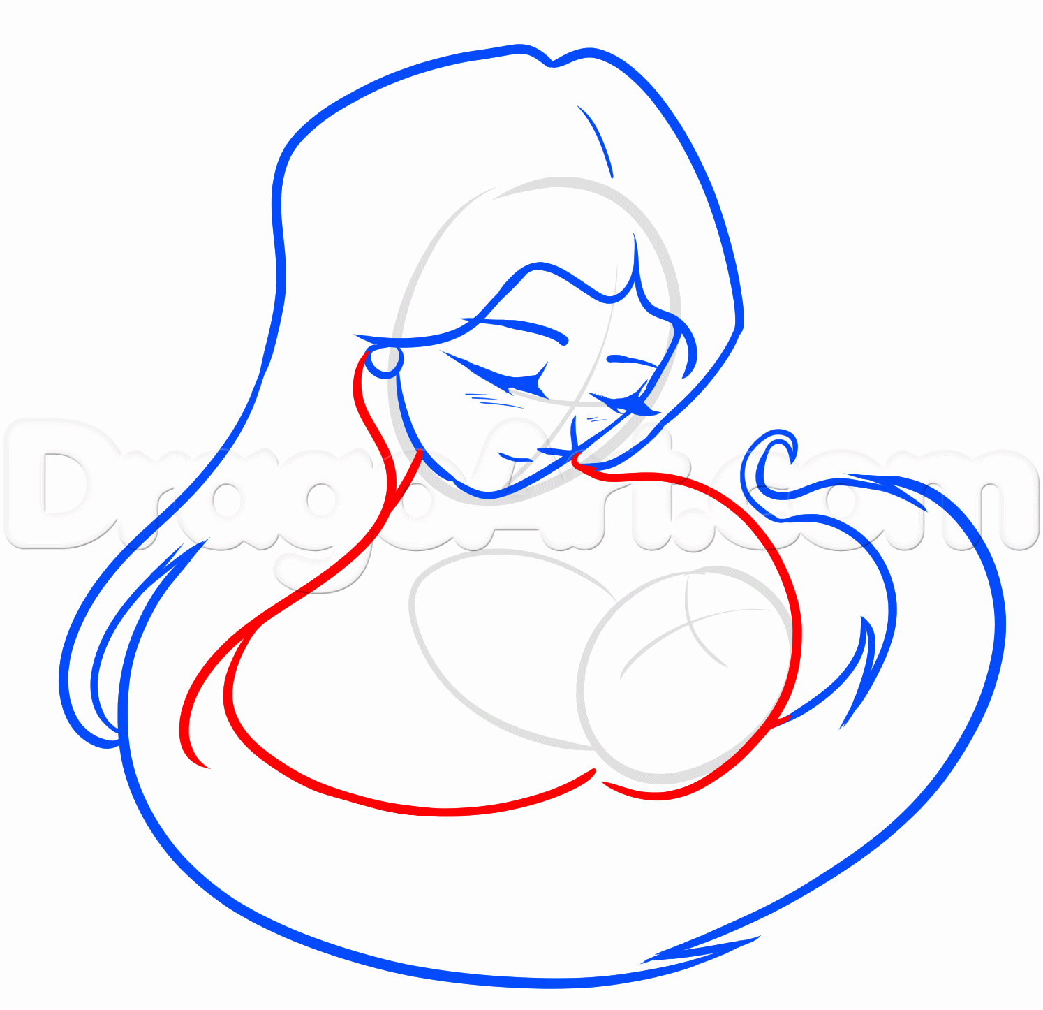 1494x1446 Draw A Mother For Mothers Day, Step