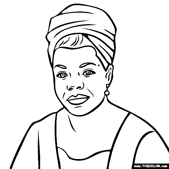 560x560 Maya Angelou Coloring