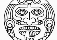 200x140 Mayan Calendar Coloring Pages For Aztec Coloring Printable