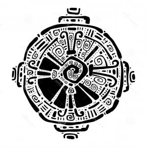 300x300 Photostock Vector Symbols Of The Maya Ethnic Logos Of Southern