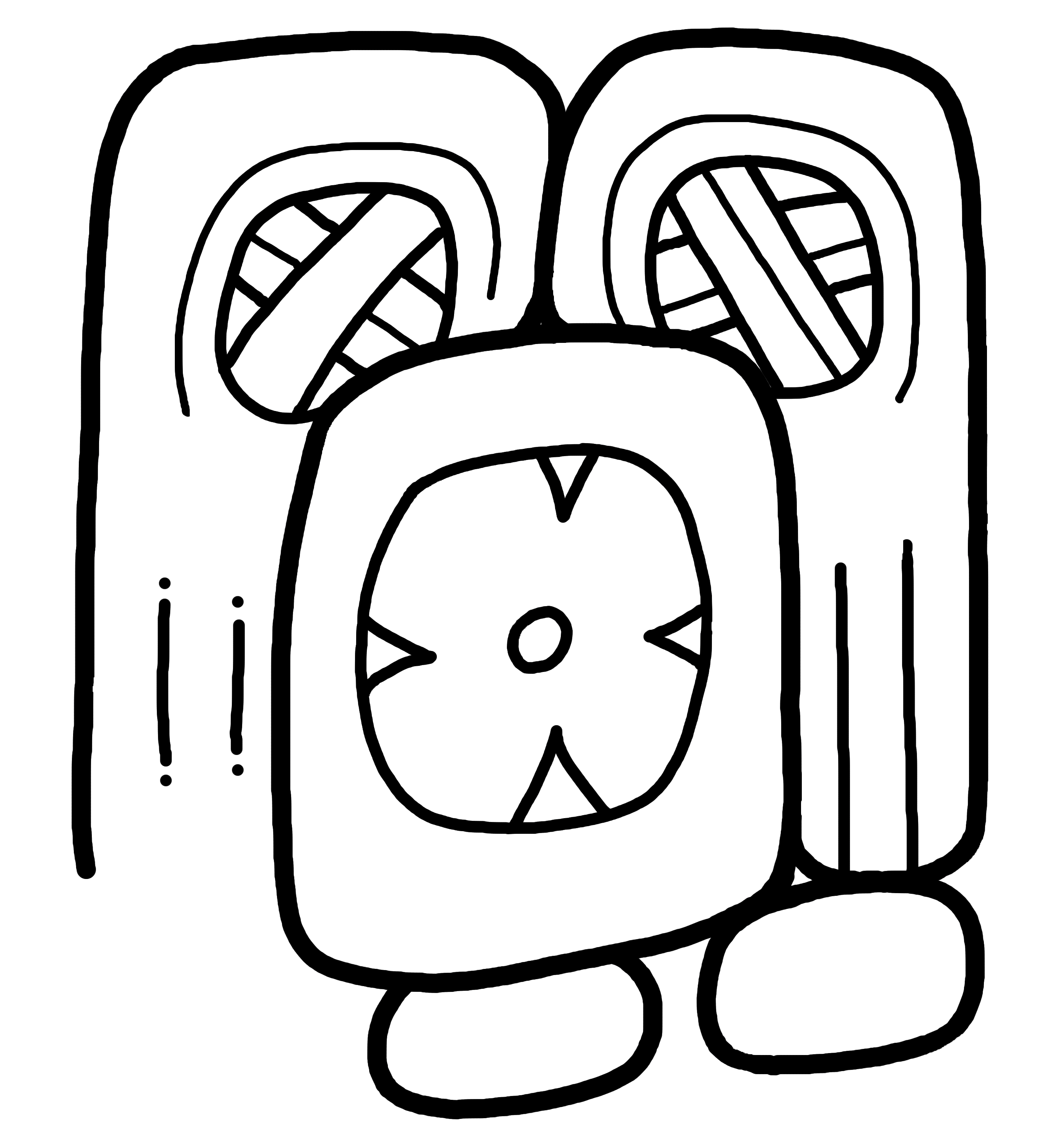 2750x3000 The Forms Of Glyph X Of The Lunar Series Textdatenbank Und