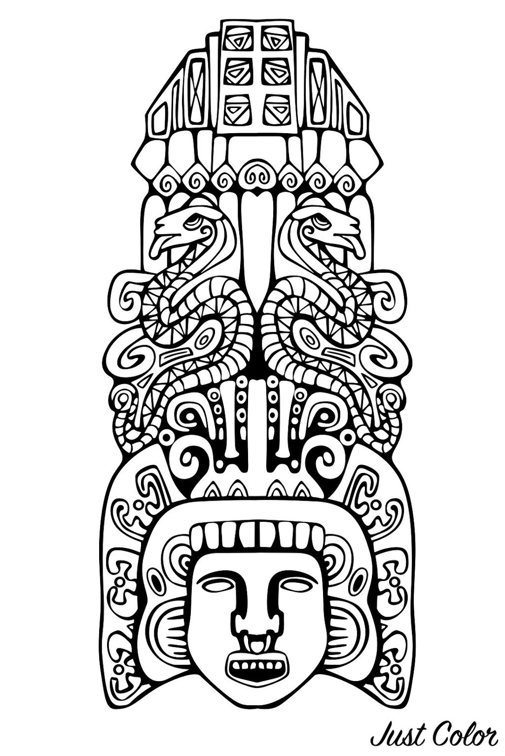 1024x1533 Totem Inspiration Inca Mayan Aztec