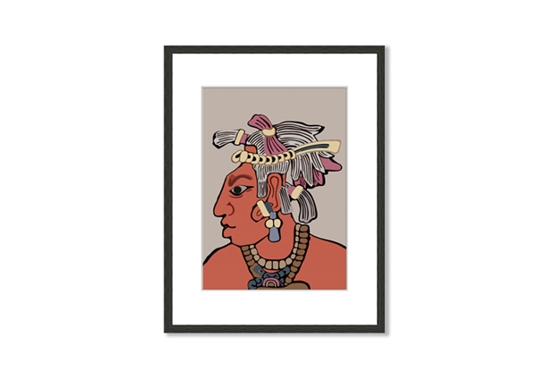 600x424 mayan warrior ethnic prints framed standard framed print