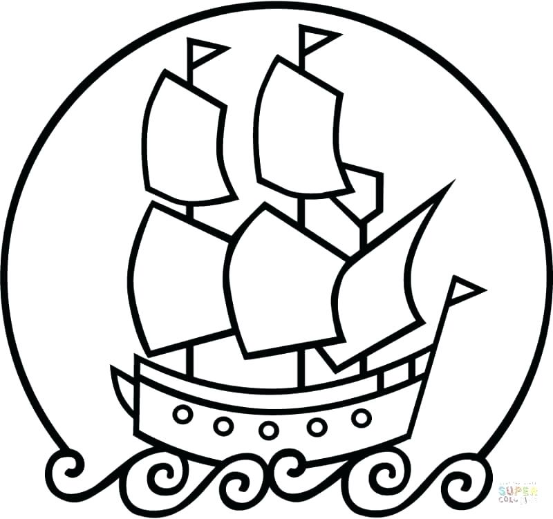 800x751 Mayflower Coloring Pages All About Top