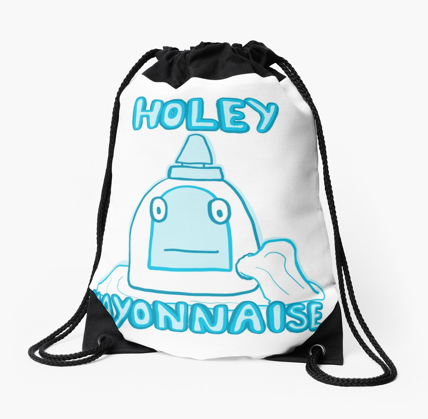1435x1404 holey mayonnaise drawstring bag