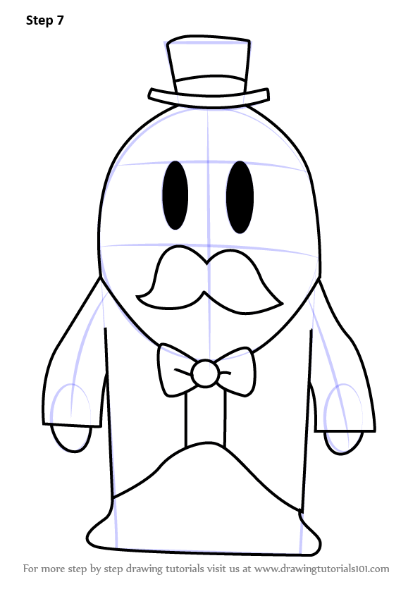 596x843 Learn How To Draw Mayor Len Blustergas From Kirby
