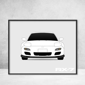 300x300 Mazda Rx Fd Spirit R Poster Print Wall Art Decor Handmade