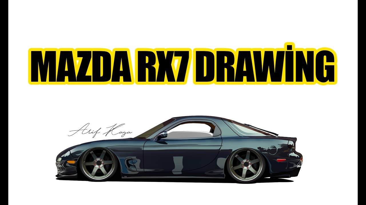 Mazda Rx7 Drawing | Free Download On ClipArtMag