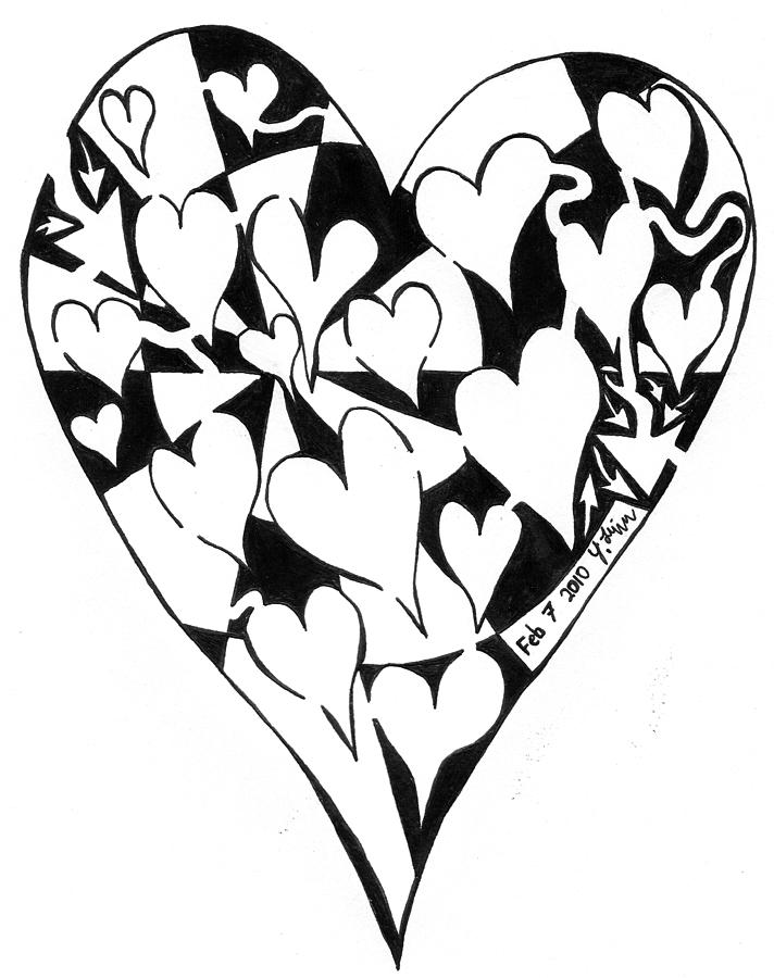 712x900 Valentines Maze Drawing