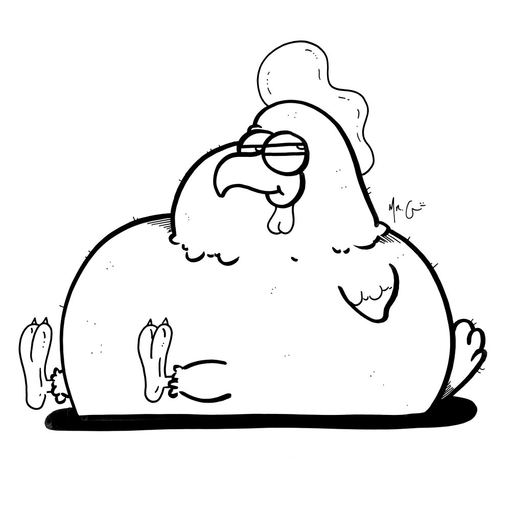1000x1000 obese chicken