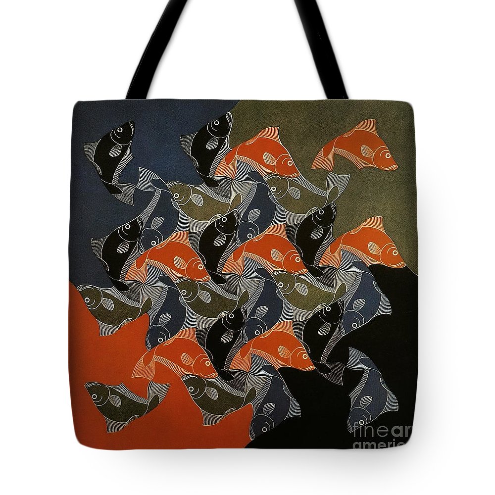 1000x1000 fish on textile tote bag for sale