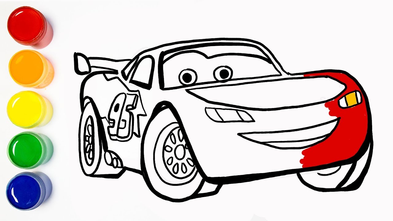 1280x720 Drawing And Coloring Cars Lightning To Draw Cars