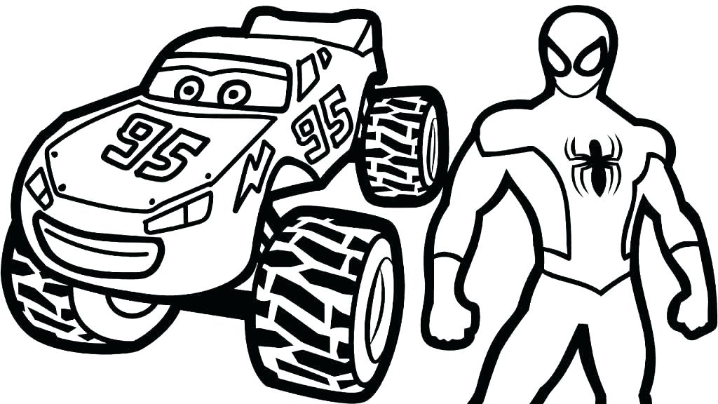 1024x576 Mcqueen Coloring Pages Lightning Mater Coloring Pages Drawing