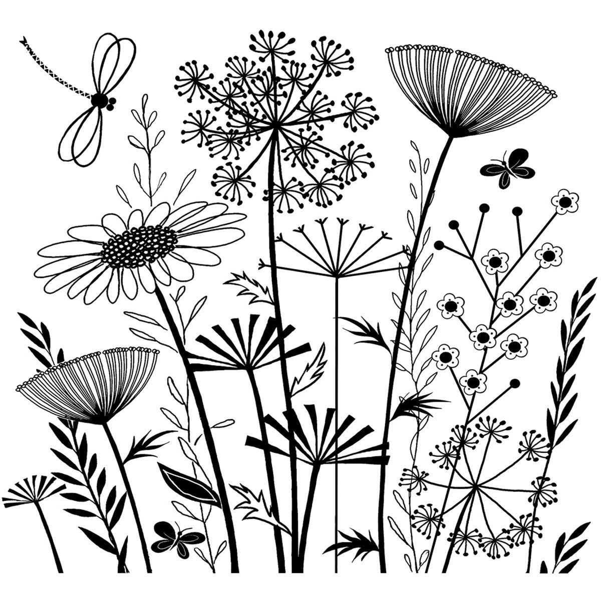 1200x1200 crafty individuals unmounted rubber stamp summer meadow dibujos