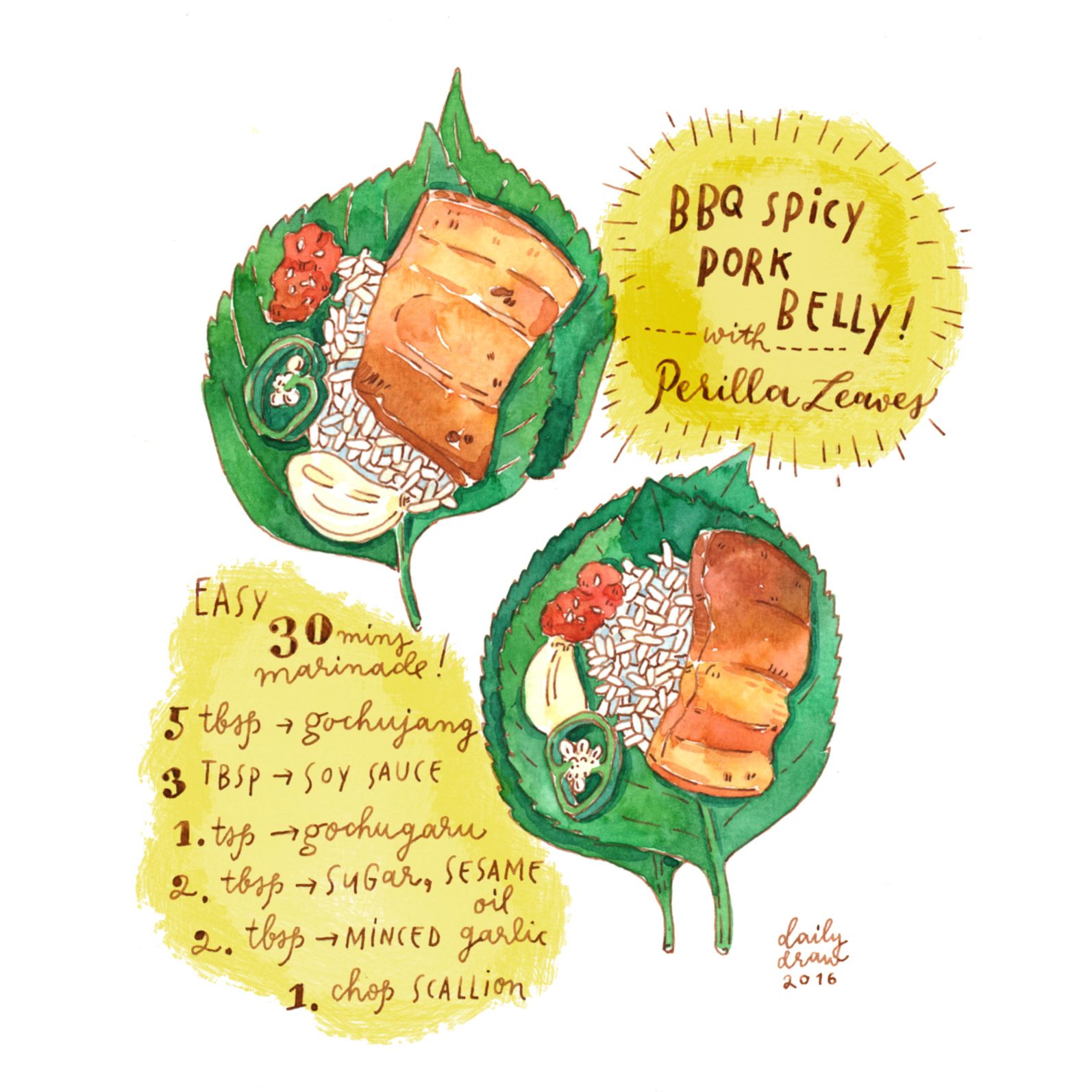 1594x1594 My Watercolour Works In Food