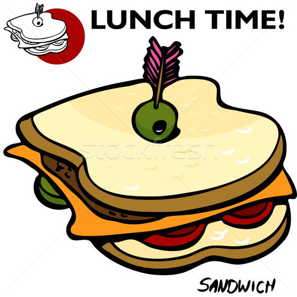 600x600 Sandwich Drawing Vector Illustration John Takai