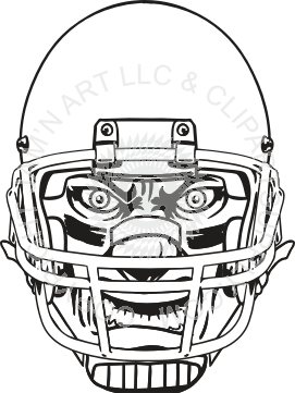 271x361 Mean Face In Football Helmet
