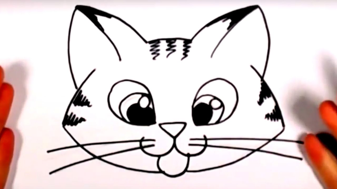 1280x720 How To Draw A Cute Kitten Face