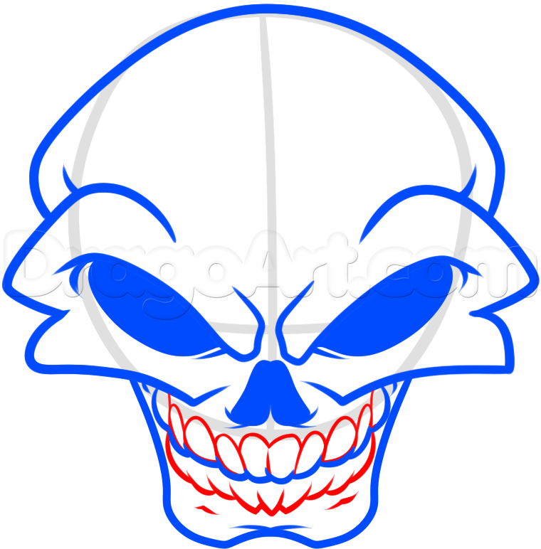 Mean Skull Drawings | Free download on ClipArtMag