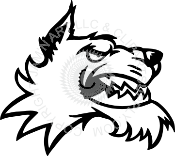 361x322 Mean Wolf Head Look Right