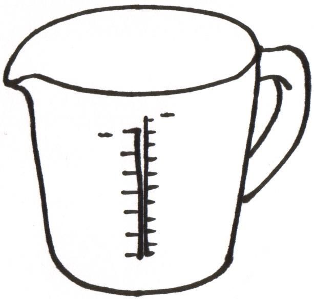613x583 measuring cups spoons liquid ingredient clipart