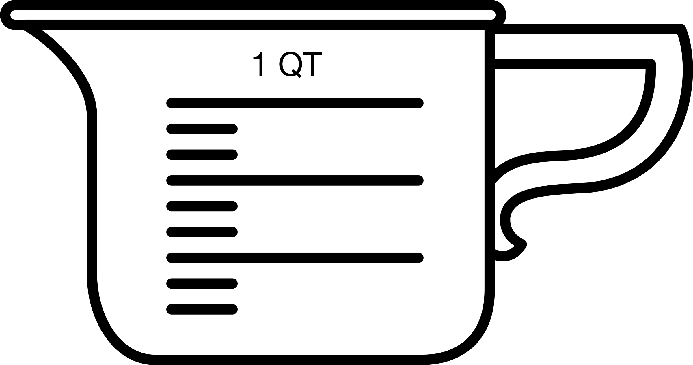 2400x1266 Measuring Cup Clipart Clipart Station