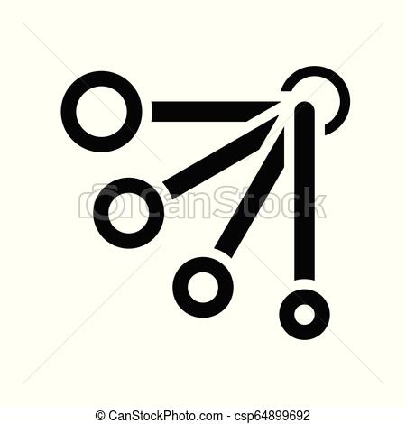 450x470 measuring spoon vector, coffee related solid style measuring