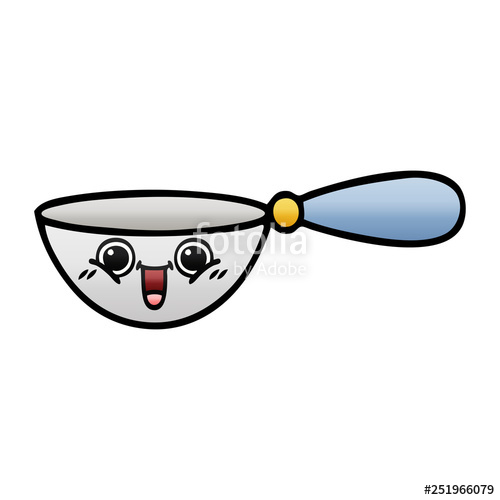 500x500 Gradient Shaded Cartoon Measuring Spoon Stock Image And Royalty