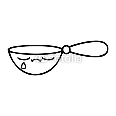 400x400 Line Drawing Cartoon Measuring Spoon Buy Photos Ap Images