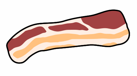 450x250 Drawing Cartoon Bacon