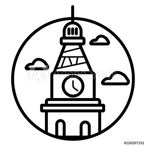 500x500 hand drawn sketch of abraj al bait towers in mecca saudi arabia