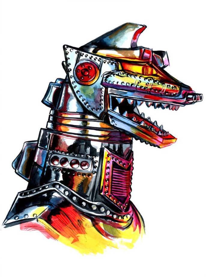 686x923 Mechagodzilla