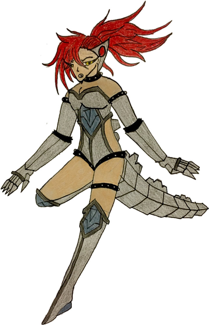 718x1113 Commission Human Mechagodzilla