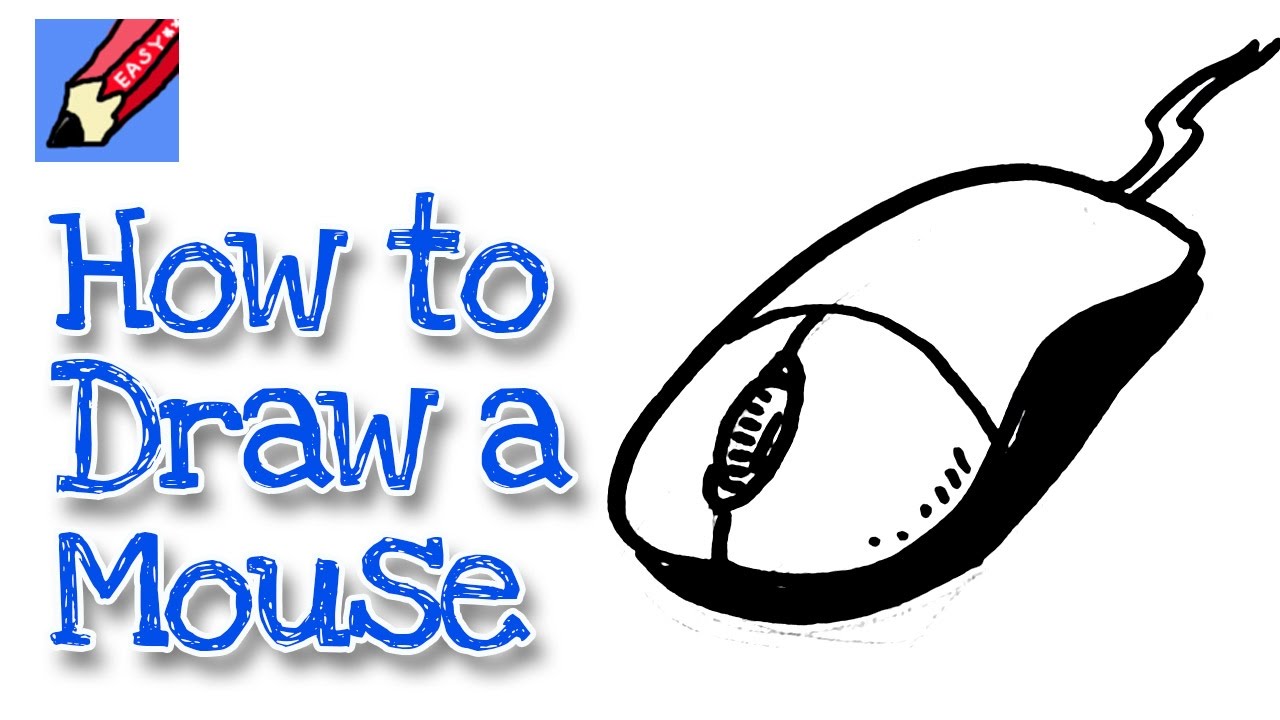 1280x720 How To Draw A Computer Mouse Real Easy For Kids And Beginners