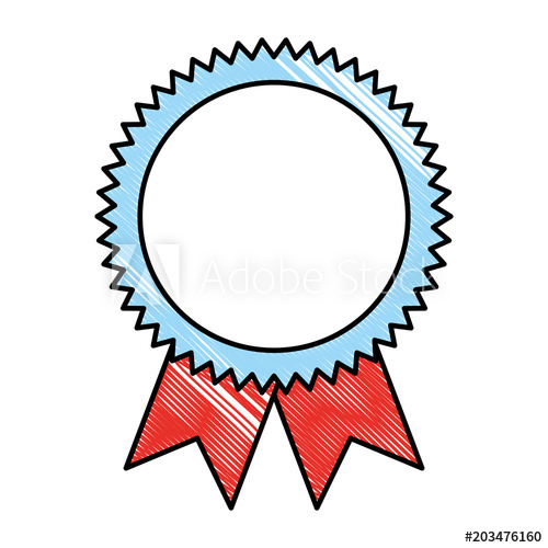 500x500 rosette award medal success image vector illustration drawing