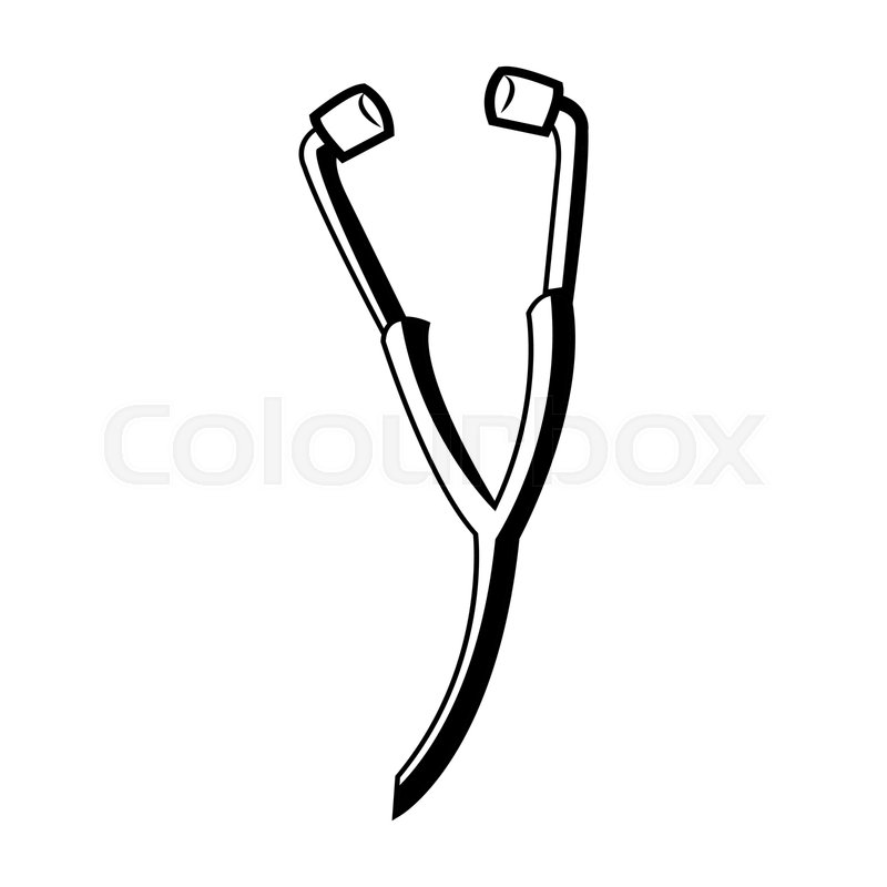 800x800 Stethoscope Medical Equipment Test Stock Vector Colourbox