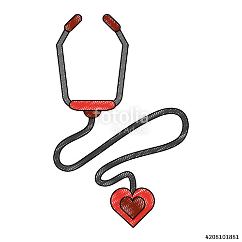 500x500 Stethoscope Medical Equipment Vector Illustration Graphic Design
