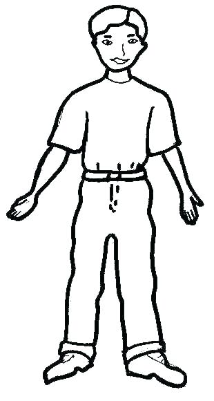 medical human body outline drawing