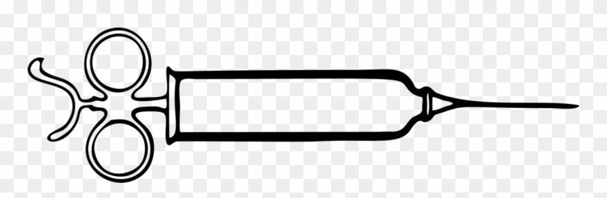 880x288 Syringe Hypodermic Needle Injection Black And White