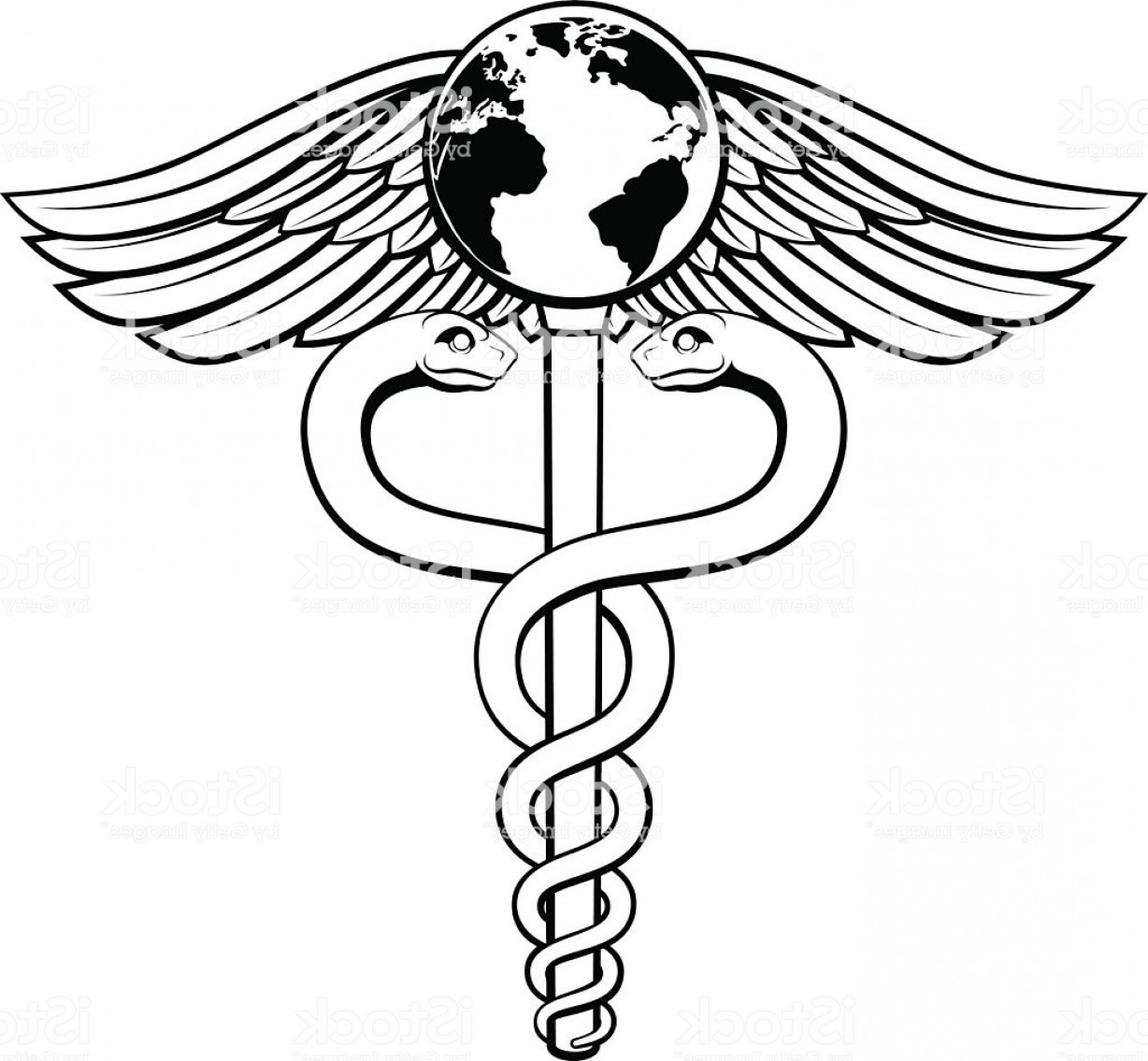 1228x1135 Caduceus Globe Medical Symbol Gm Soidergi