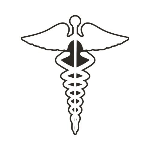 500x500 Medical Symbol Bw Clip Art