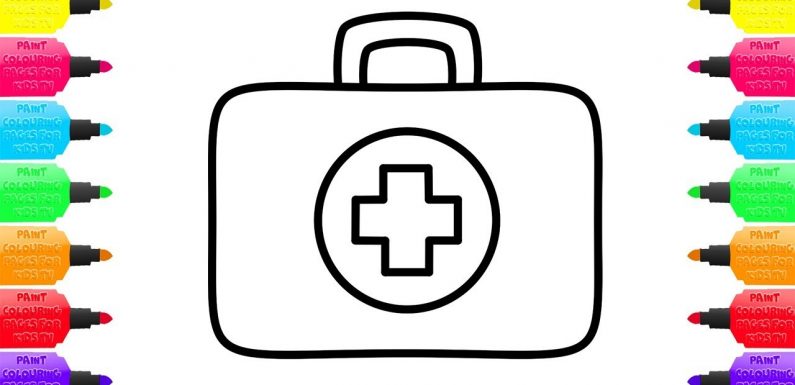 795x385 Coloring Of A Case For A Doctor How To Draw A Suitcase