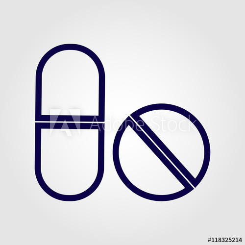 500x500 Medication Pill Tablet Outline Icon