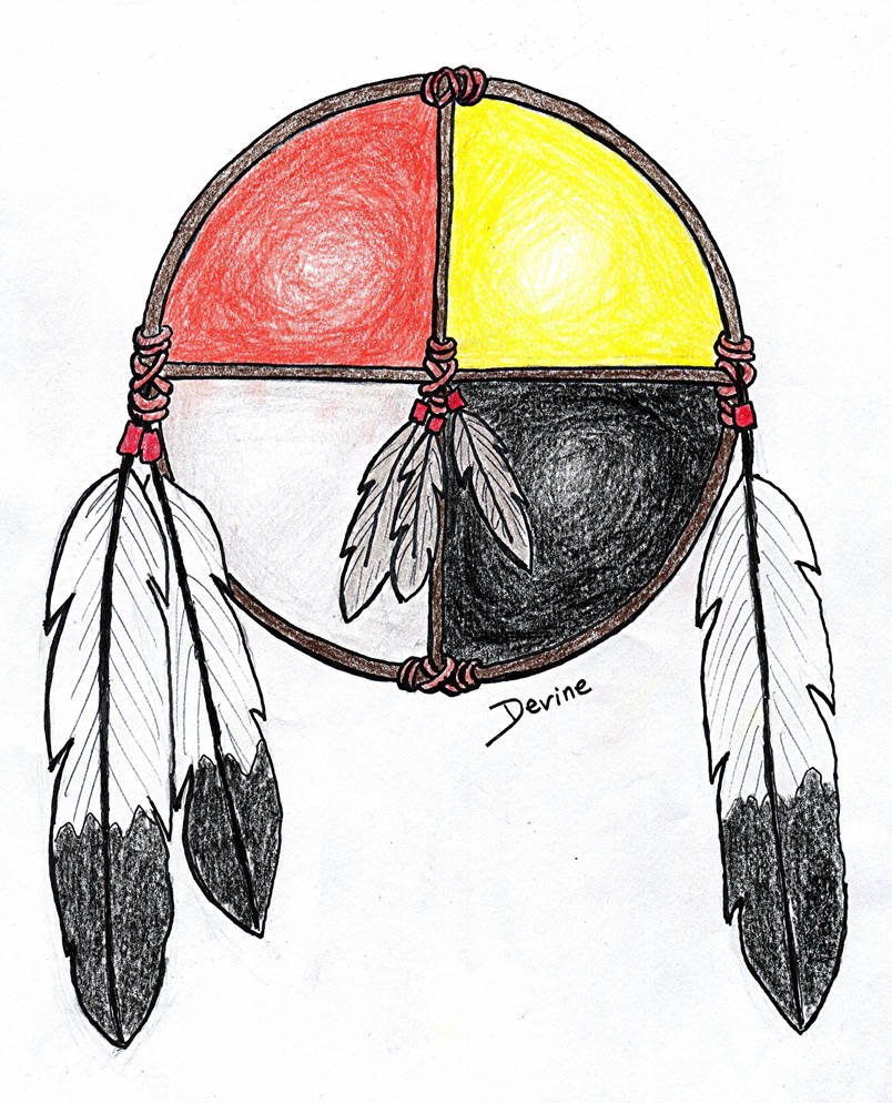 804x994 Medicine Wheel Colored Pencil