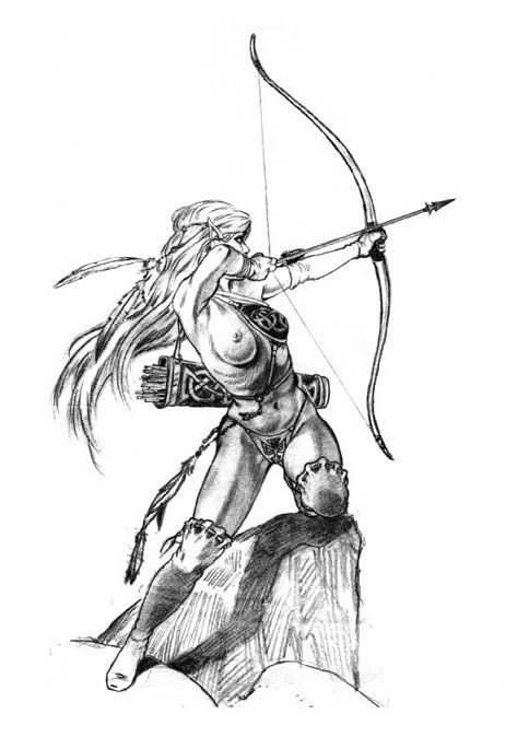 484x674 Girl Female Archer
