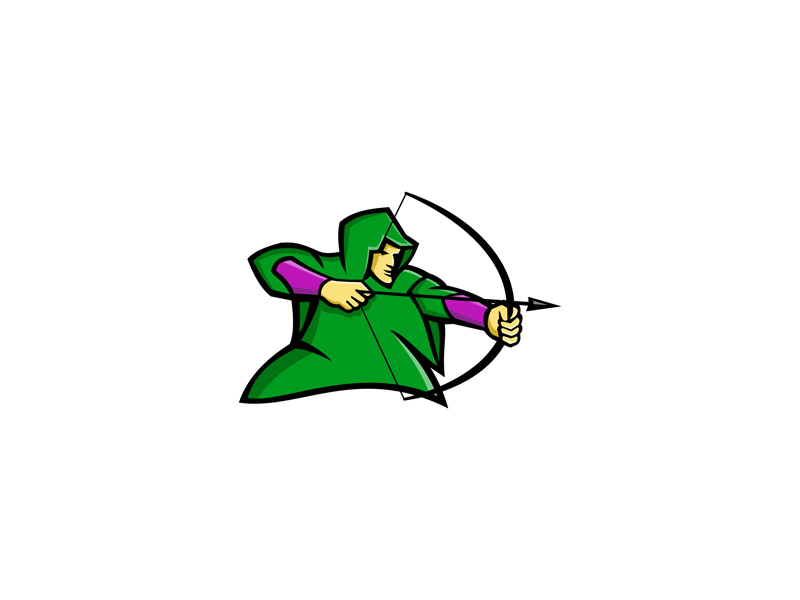800x600 Medieval Archer Mascot